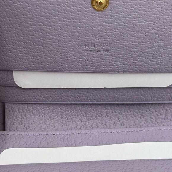 Women’s Gucci, jumbo GG canvas/leather bifold wallet/card case made in Italy - Picture 8 of 10